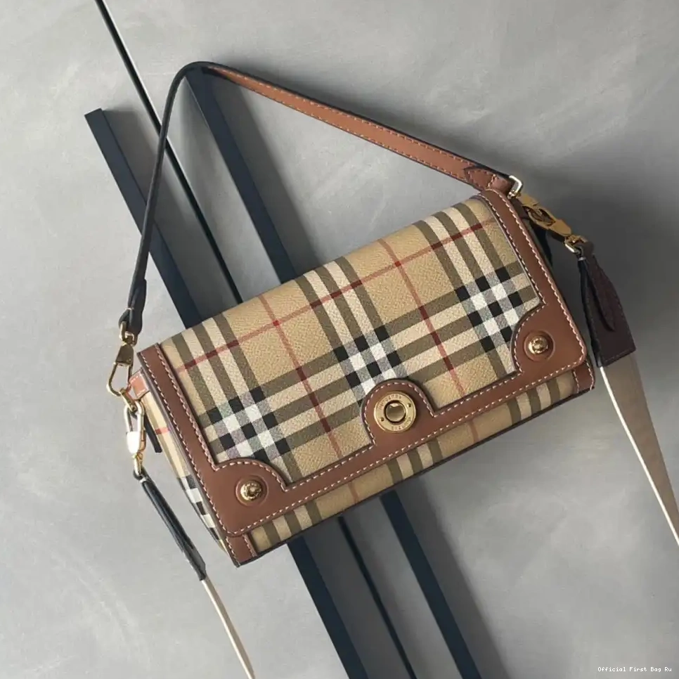Official FirstBag Ru Top Note Handle Bag-24*8*14cm BURBERRY 0608